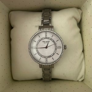 Kate Spade Watch - silver with crystals on face
